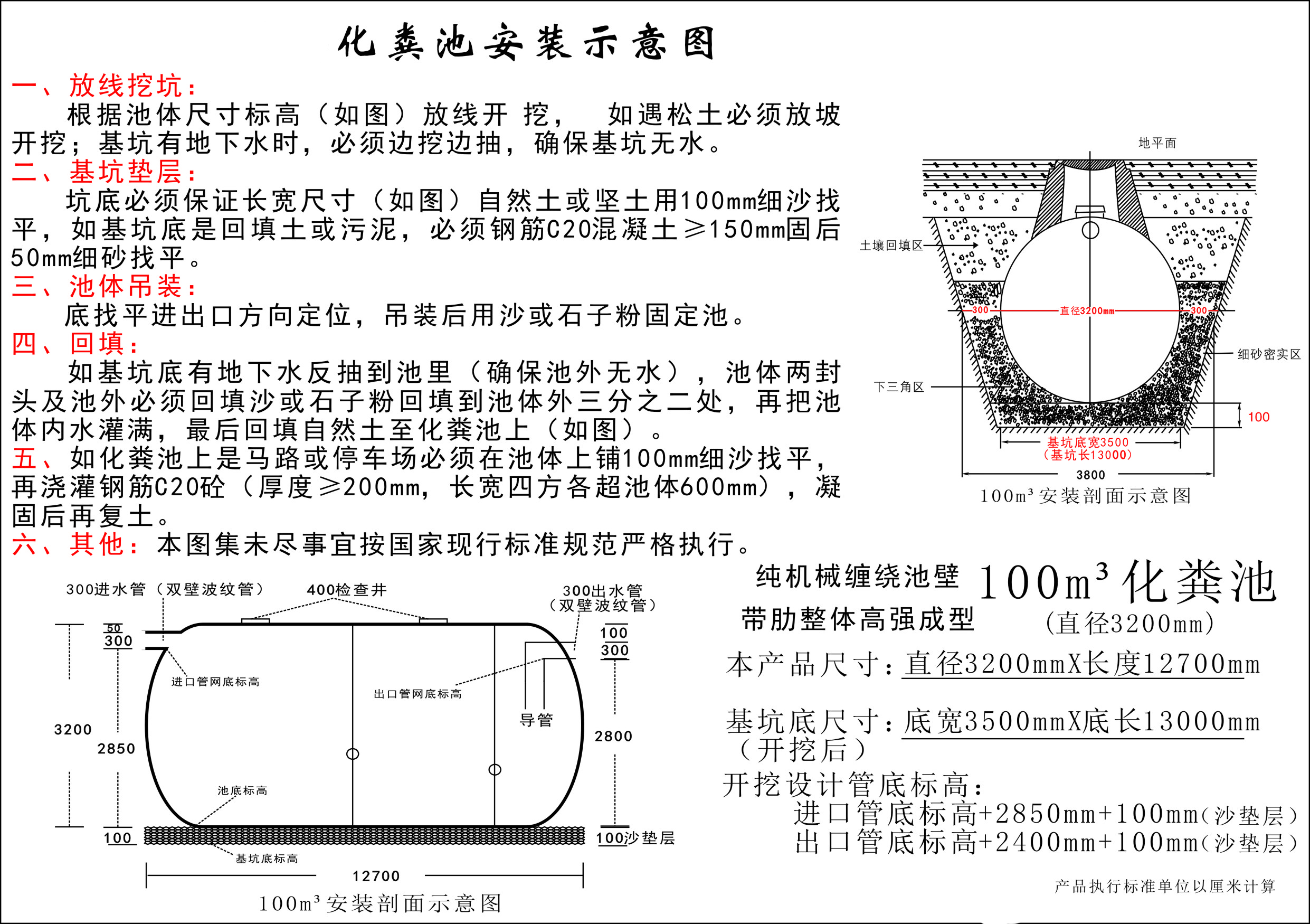 化糞池安裝示意圖